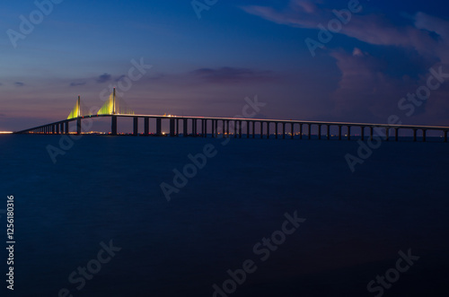 Fotografi Sunshine skyway bridge florida