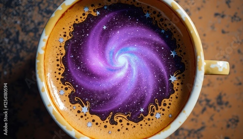 Hyperrealistic Cosmic Espresso photo