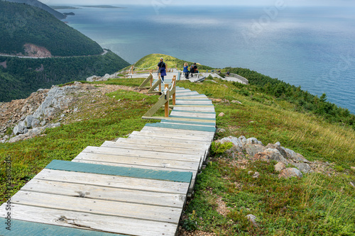 Viewpoint to the end of the Skyline Trail in Cape Breton