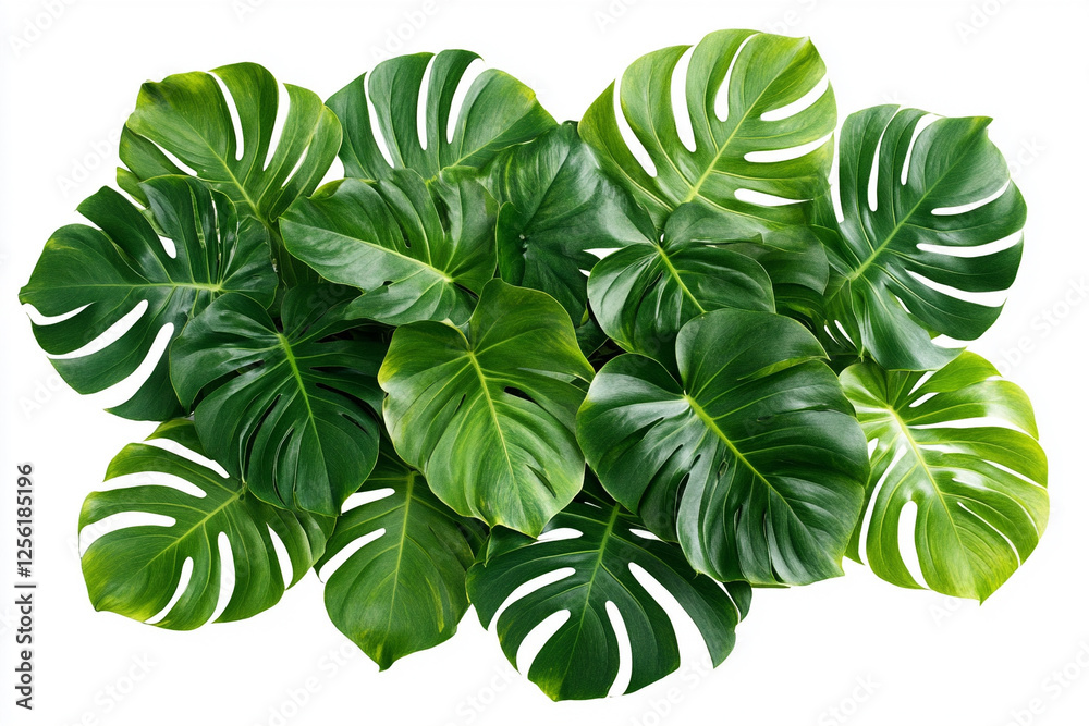 green leaves isolated on white green leaves isolated on white