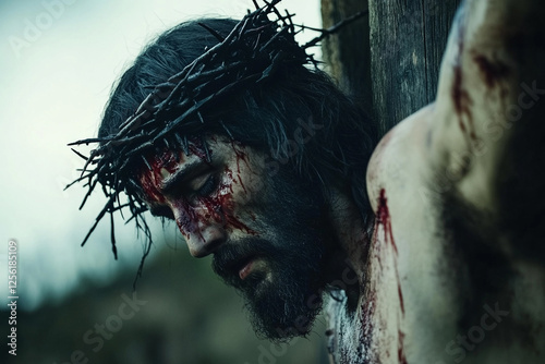 blooded jesus on cross