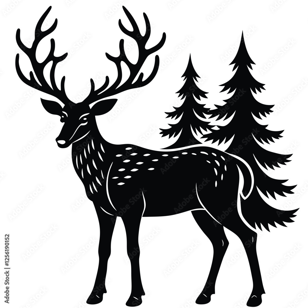 Obraz premium deer with a deer