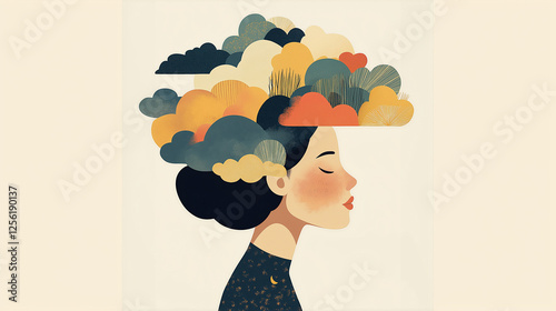 Girl with clouds