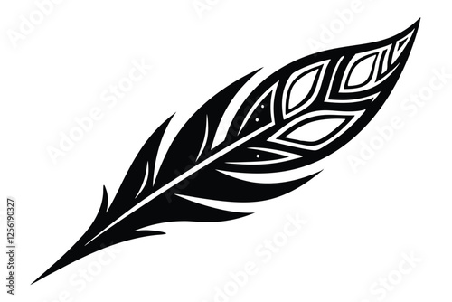 feather pen vector