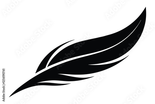 feather isolated on white