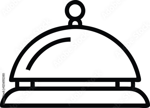 Silhouette vector illustration of a grand hotel entrance icon on a black and white background