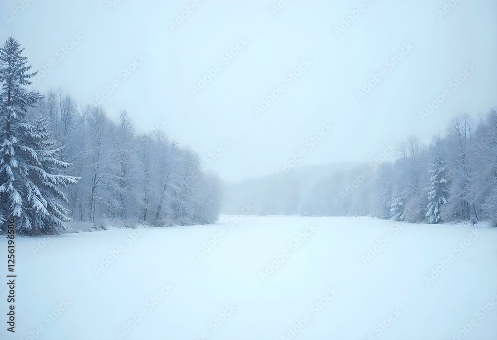Fototapeta premium winter scene - Generative AI