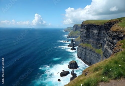 Coastline cliffs - Generative AI