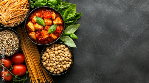 Wallpaper Mural Delicious Italian pasta, chickpea, and tomato dish Torontodigital.ca