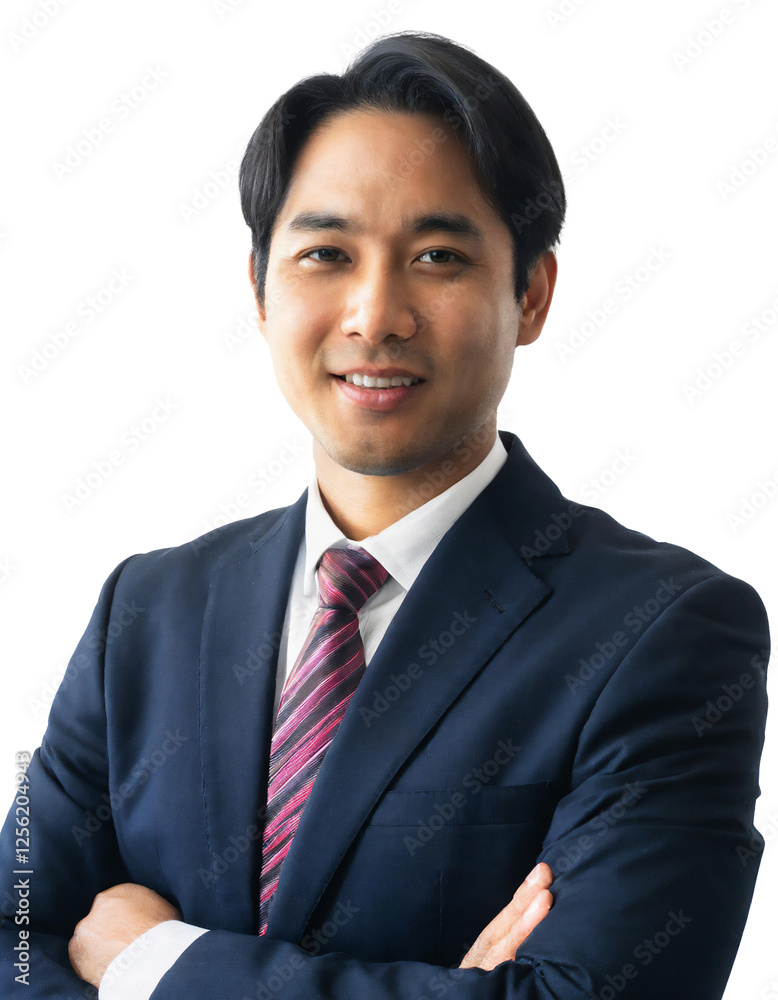Portrait of only one Man. White Background. Portrait of only one Man. White Background.