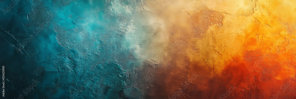 Fototapeta premium Layered Venetian plaster showcasing intricate textures and vibrant colors in a bright setting