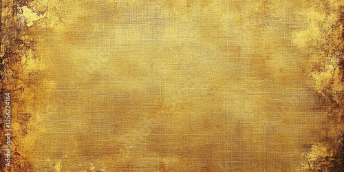 Yellow grunge background, vintage texture, old paper canvas