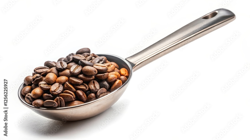Fototapeta premium Coffee Beans in Measuring Spoon
