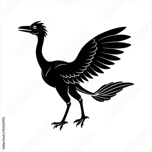 Pterodactyl Extinct Animals design vector illustration of an eagle
