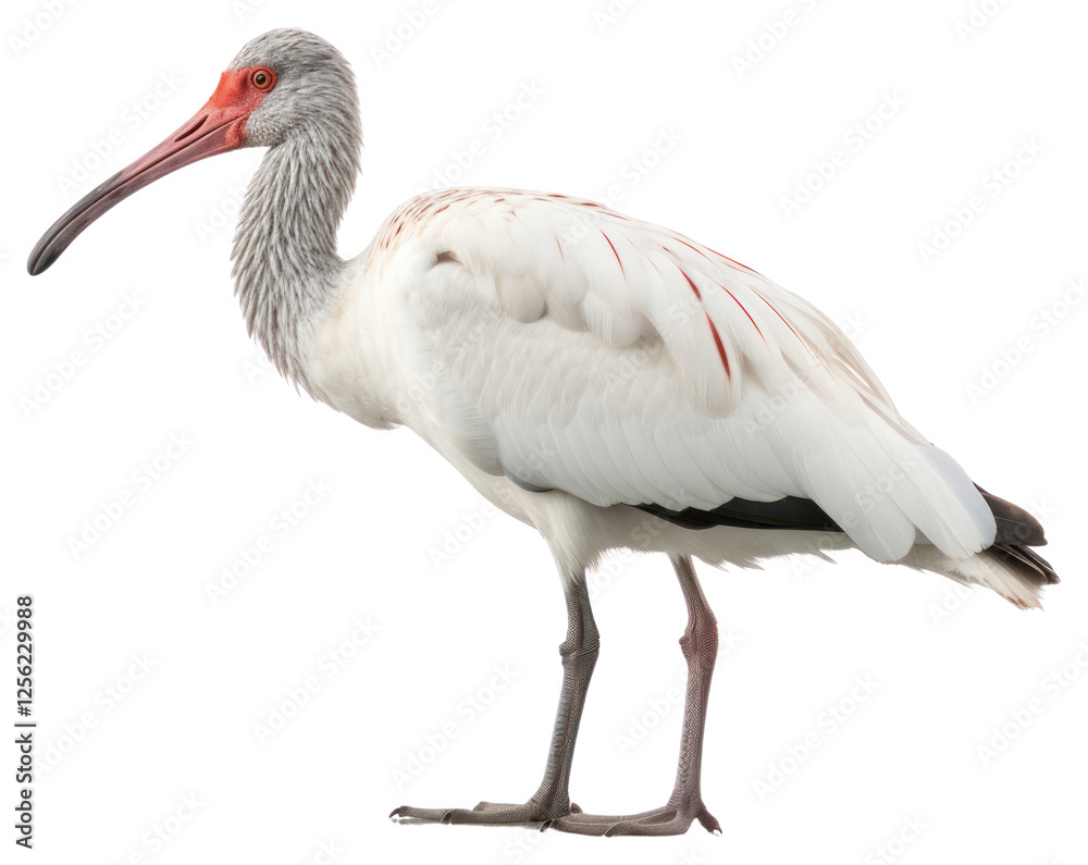 Fototapeta premium PNG Ibis animal stork white.