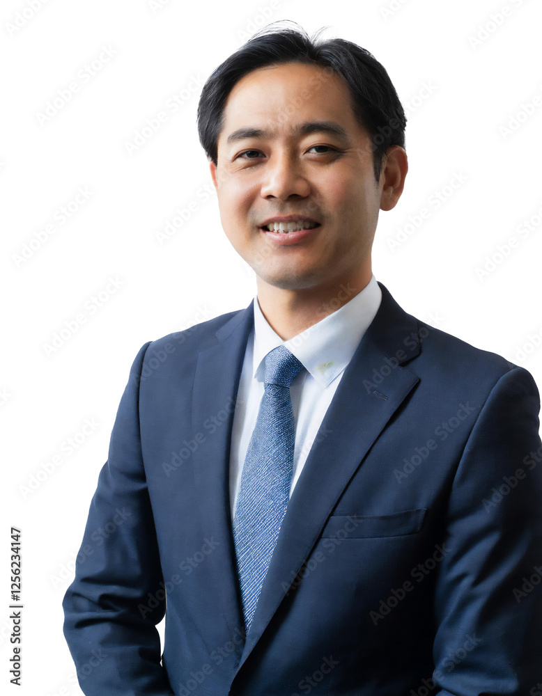Portrait of only one Man. White Background. Portrait of only one Man. White Background.