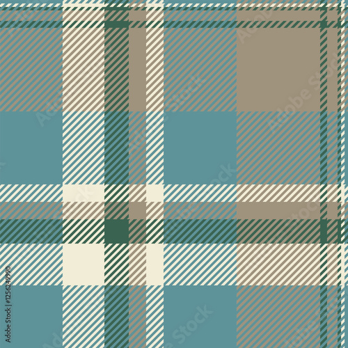 Mint textile pattern seamless, back to school background fabric vector. Table cloth texture plaid tartan check in cyan and pastel colors.