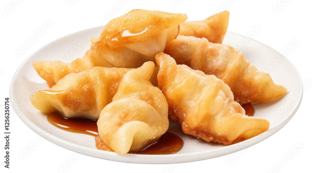 PNG Kyoza dumpling dessert plate. PNG Kyoza dumpling dessert plate.