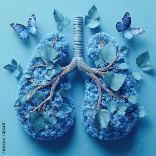 Whispers Of Nature: Lungs In Blue photo