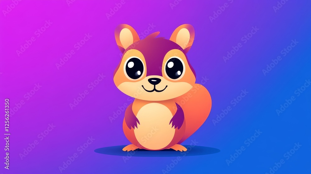 Cute Cartoon Squirrel Portrait - Adorable, playful, cheerful, friendly, and happy squirrel. Symbolizes nature, springtime, energy, and joy Cute Cartoon Squirrel Portrait - Adorable, playful, cheerful, friendly, and happy squirrel. Symbolizes nature, springtime, energy, and joy