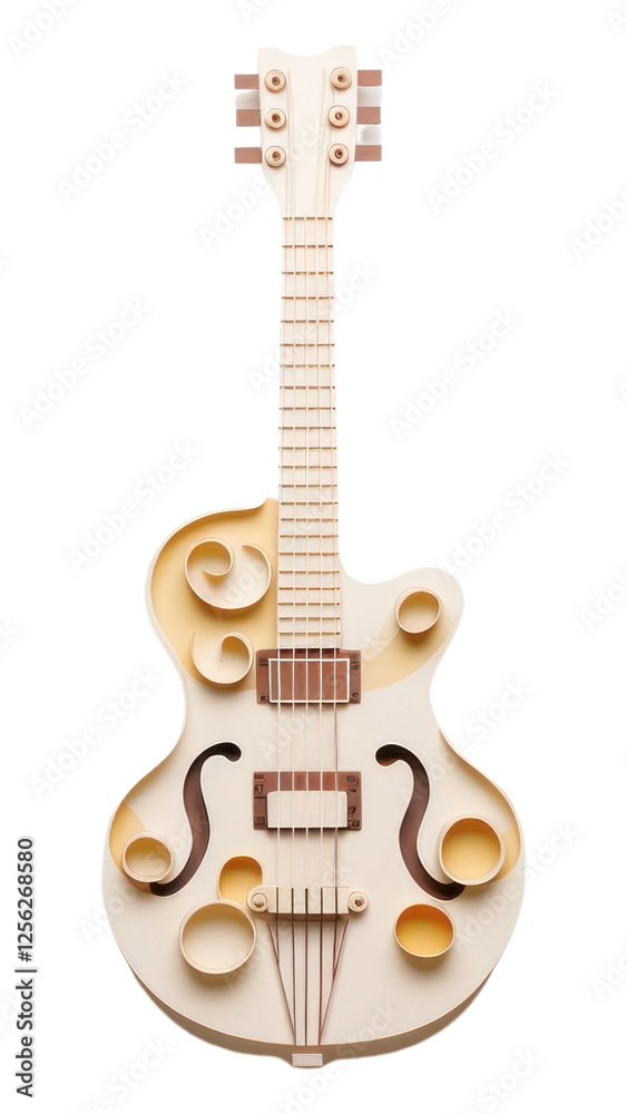 Naklejka premium PNG Guitar mandolin string music.