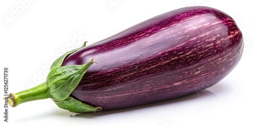 Wallpaper Mural Single Eggplant on White Background Torontodigital.ca