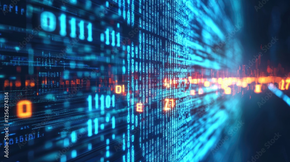 Green binary code abstract background with glowing numbers , technology, digital, data, coding, internet, computer Green binary code abstract background with glowing numbers , technology, digital, data, coding, internet, computer