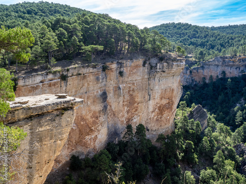 Place known as El escaleron near Una village, Cuenca mountain range, Spain photo