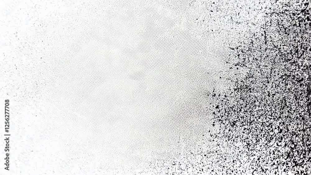 Abstract Grunge Texture with Black and White Speckled Pattern
