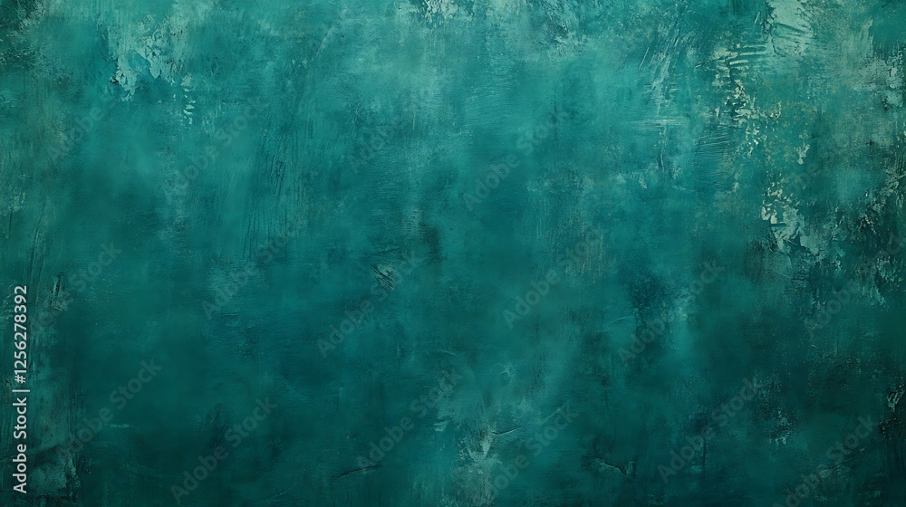 Naklejka premium Teal textured wall background
