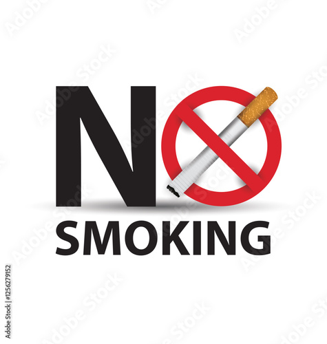 no smoking sign. vector illustration.