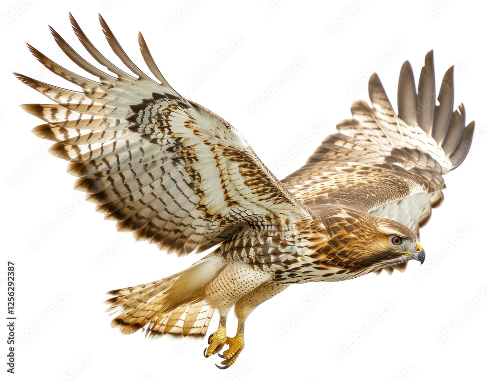 Fototapeta premium PNG Majestic hawk in flight