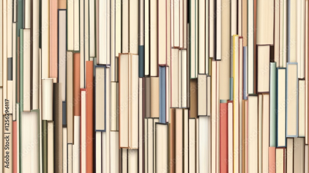 Obraz premium Diverse Book Spines Background