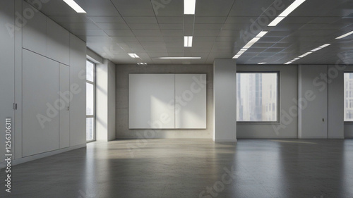 empty corridor in the office