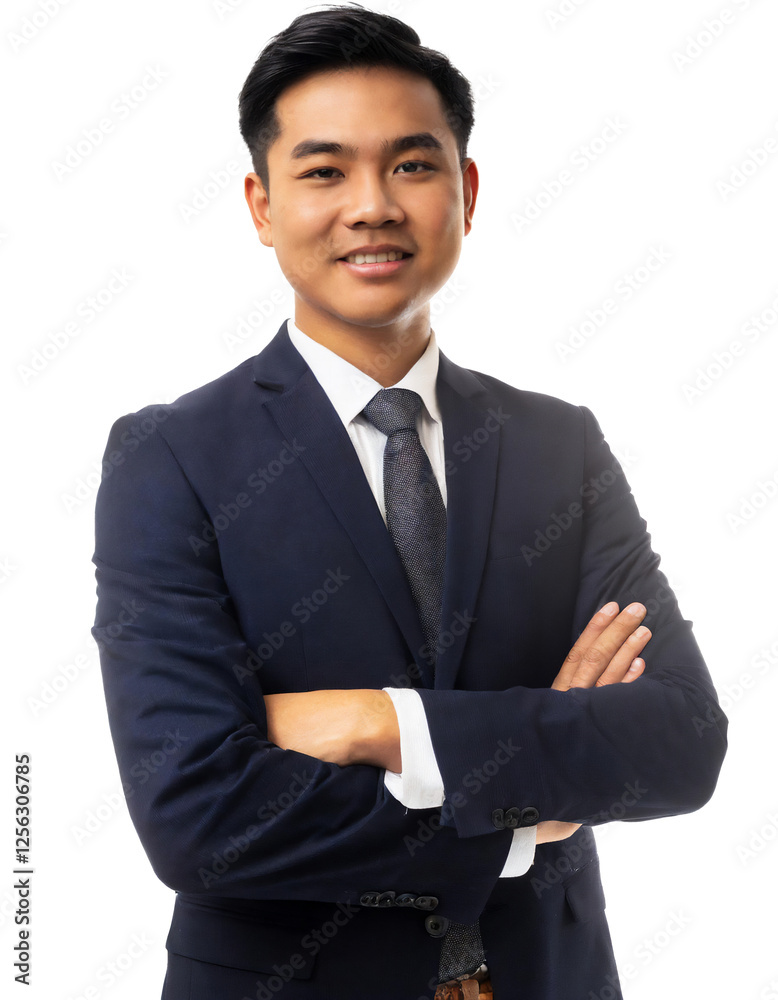 Portrait of only one Man. White Background. Portrait of only one Man. White Background.