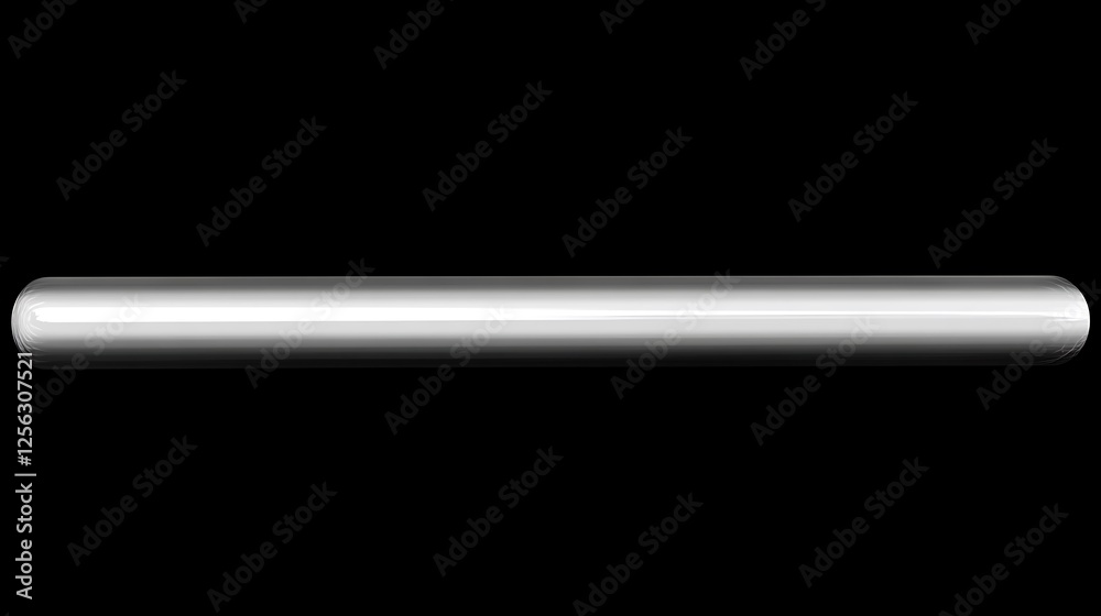 White cylinder, dark background, loading bar White cylinder, dark background, loading bar