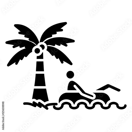 Waterpark Glyph Icon