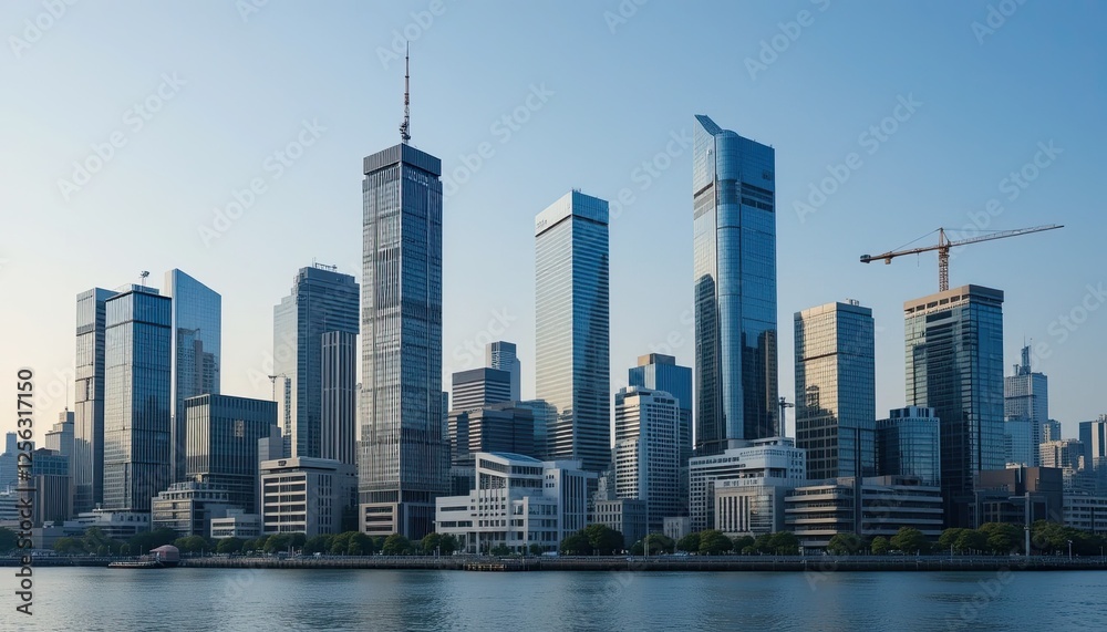 Fototapeta premium skyscrapers in dubai united states