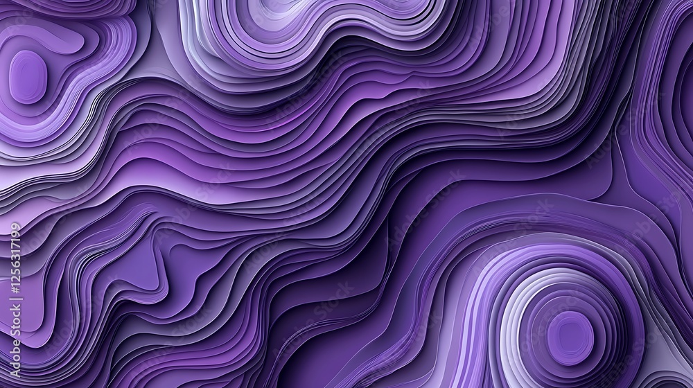 Obraz premium Purple abstract waves background (1)