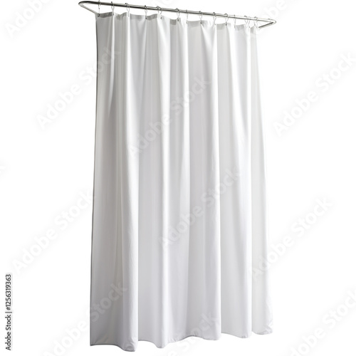 Elegant White Shower Curtain for Modern Bathrooms