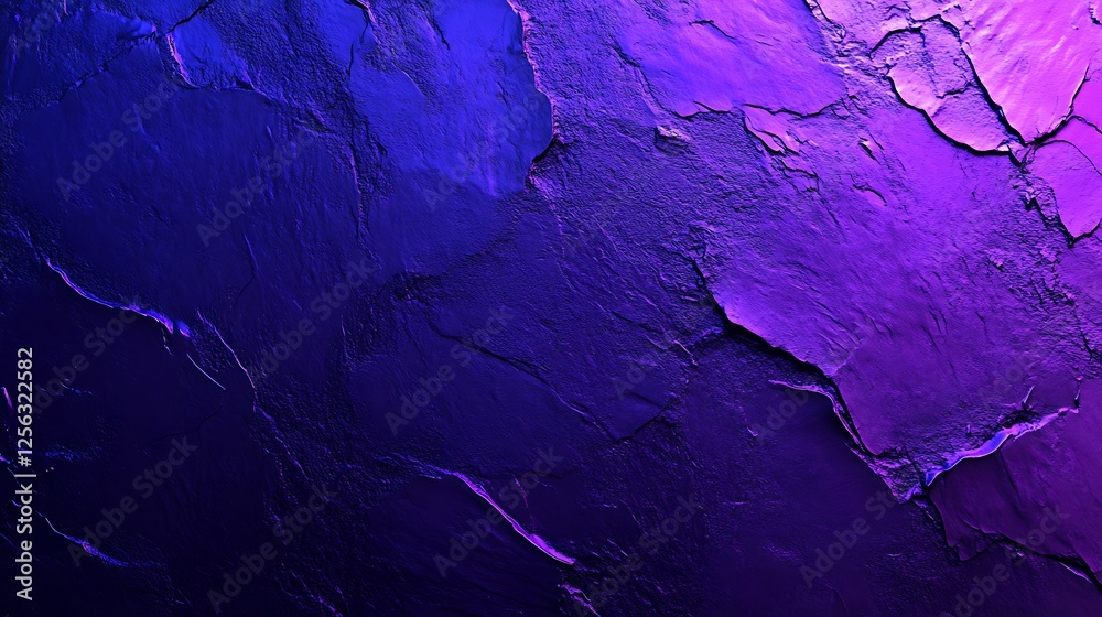 Naklejka premium Purple blue textured wall background