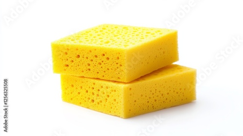 A dish cleaning sponge isolated on a white background
