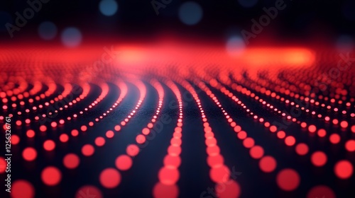 The Tranquil Beauty of Red Blurred Dots Highlighting Modern Light Therapy Techniques