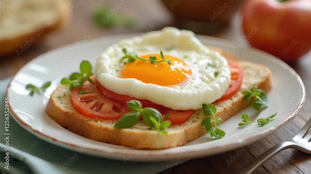 Healthy and Appetizing Breakfast with Soft-Boiled Egg Healthy and Appetizing Breakfast with Soft-Boiled Egg
