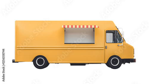 Food truck png, transparent background