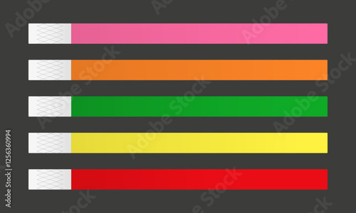 Neon wrist bracelet for event set