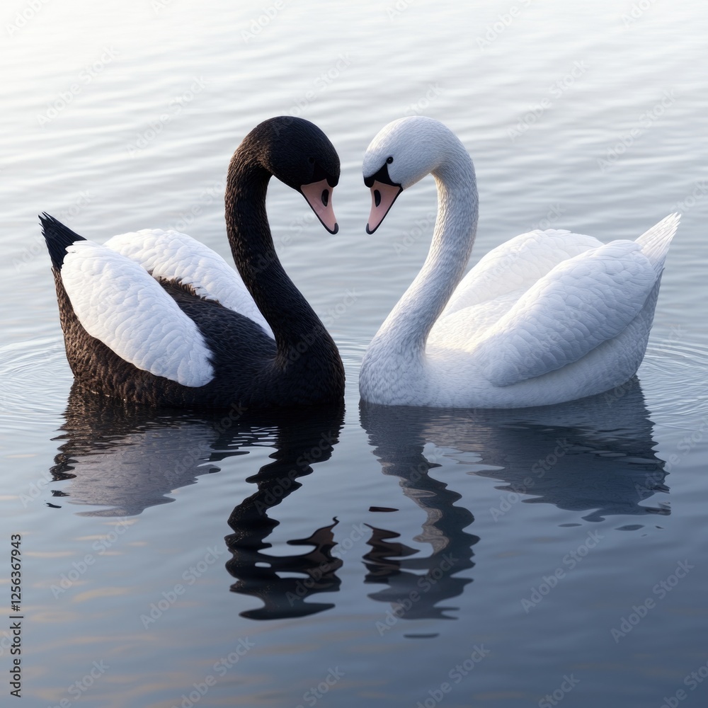 Fototapeta premium Lovers' Reflection