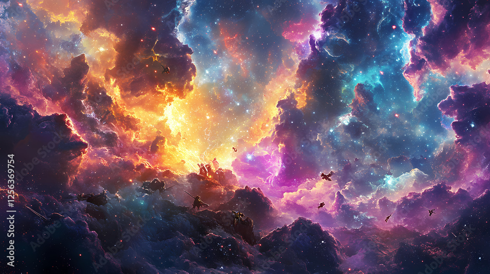 Fototapeta premium celestial frozen time