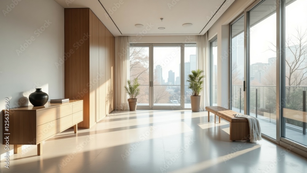 Obraz premium Modern and spacious home office