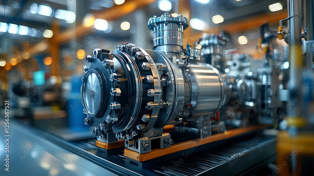 This image showcases an innovative compressor design, emphasizing its role in enhancing industrial efficiency through advanced technology and precise engineering. This image showcases an innovative compressor design, emphasizing its role in enhancing industrial efficiency through advanced technology and precise engineering.